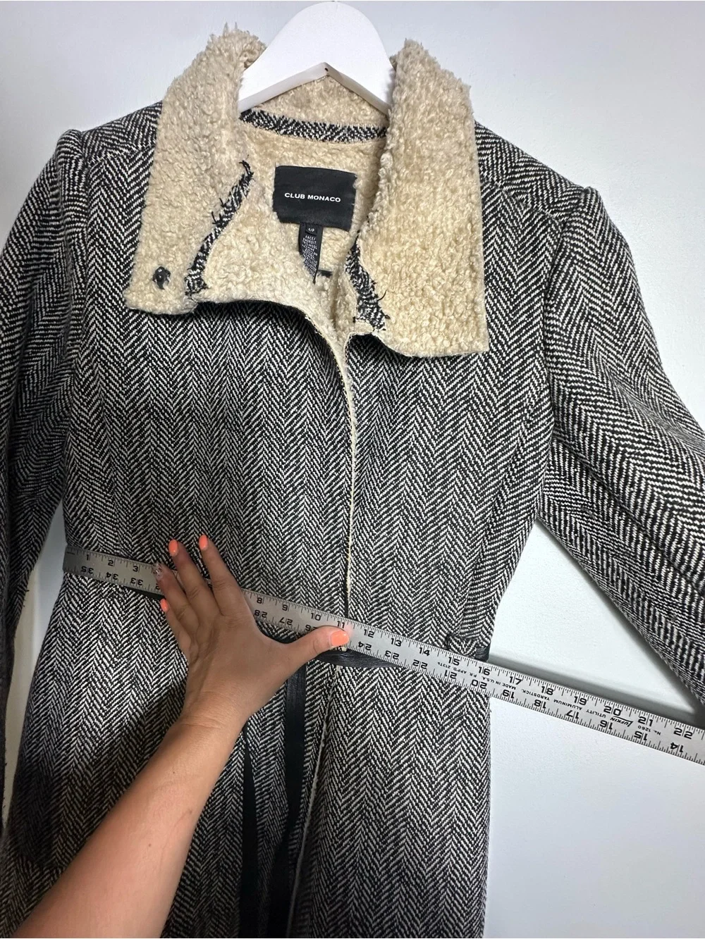 Club Monaco Wool Button Coat Size S/P